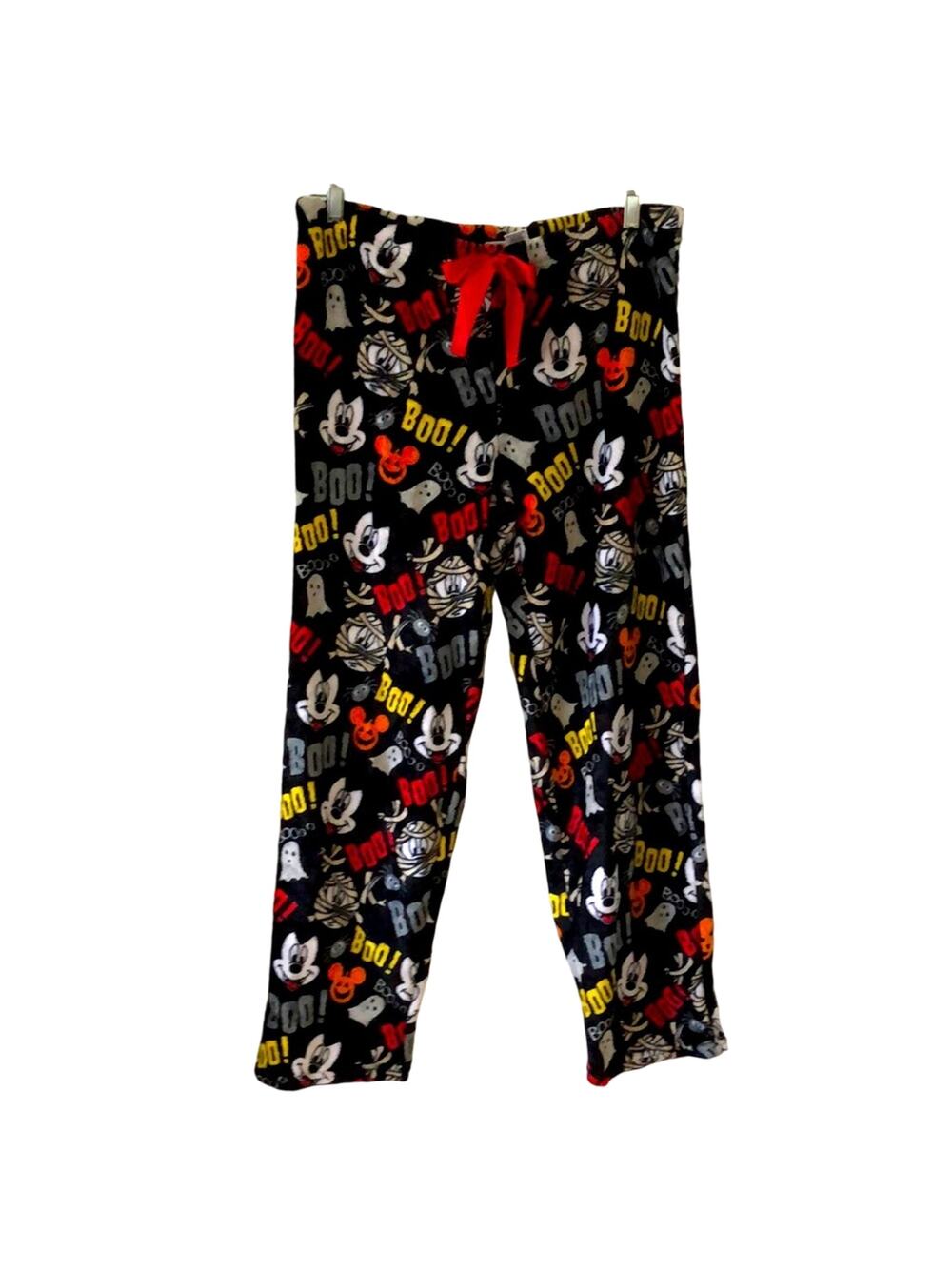 Disney Halloween Print Fleece Pajama Pants Woman Size Large